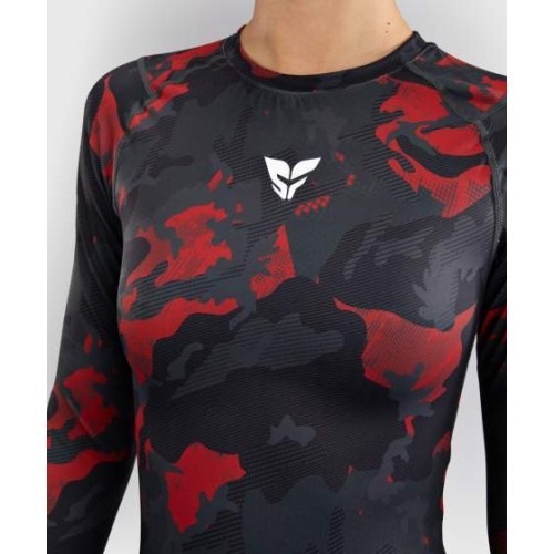 Damska koszulka rashguard z długim rękawem Venum x Sophia Rose Urban Red Camo