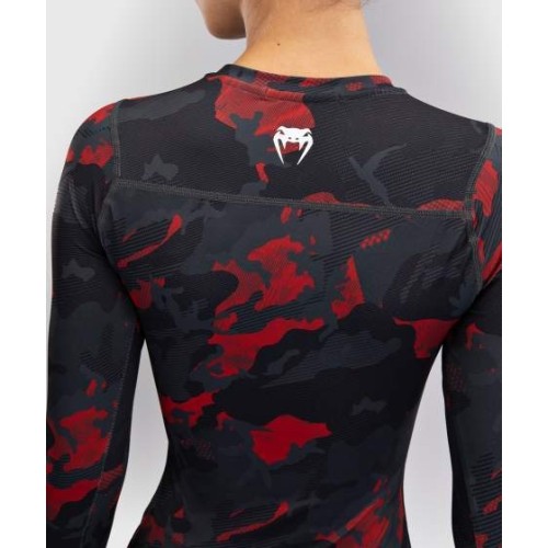Damska koszulka rashguard z długim rękawem Venum x Sophia Rose Urban Red Camo