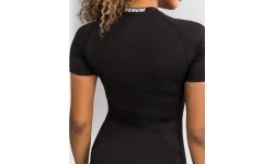 Damska koszulka rashguard Venum Halo z krótkim rękawem, czarna