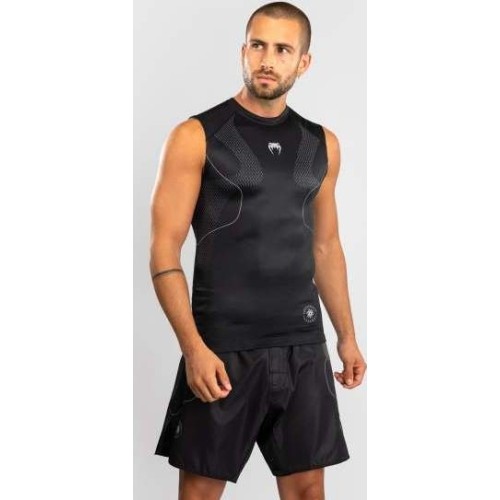 Rashguard bez rękawów Venum Nexus - czarny/srebrny