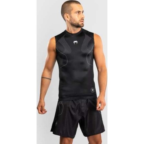 Rashguard bez rękawów Venum Nexus - czarny/srebrny