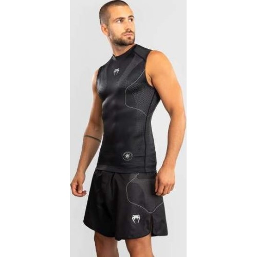 Rashguard bez rękawów Venum Nexus - czarny/srebrny