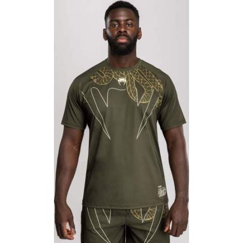 Koszulka Venum Serpenti Dry Tech khaki/brąz/kość słoniowa