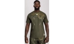 Koszulka Venum Serpenti Dry Tech khaki/brąz/kość słoniowa
