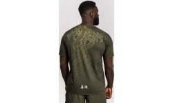 Koszulka Venum Serpenti Dry Tech khaki/brąz/kość słoniowa