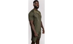 Koszulka Venum Serpenti Dry Tech khaki/brąz/kość słoniowa