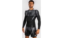 Rashguard Venum Adrenaline z długim rękawem, czarny/srebrnoszary