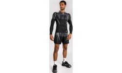 Rashguard Venum Adrenaline z długim rękawem, czarny/srebrnoszary