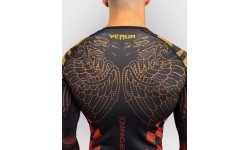 Venum Quetzal Fury rashguard z długim rękawem, czarny/czerwony/pomarańczowy