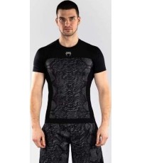 Rashguard Venum G-Fit Scales z krótkim rękawem – czarno-grafitowy