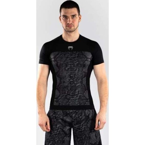 Rashguard Venum G-Fit Scales z krótkim rękawem – czarno-grafitowy