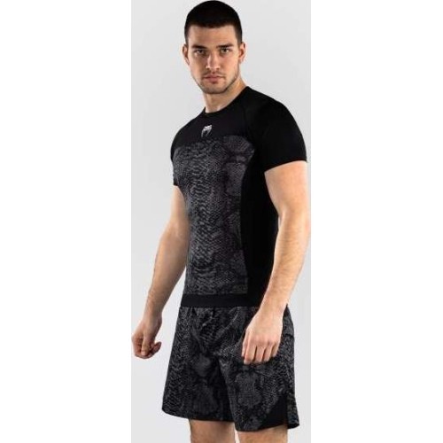 Rashguard Venum G-Fit Scales z krótkim rękawem – czarno-grafitowy