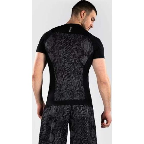 Rashguard Venum G-Fit Scales z krótkim rękawem – czarno-grafitowy