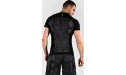 Rashguard Venum G-Fit Scales z krótkim rękawem – czarno-grafitowy