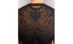 Rashguard bez rękawów Venum Quetzal Fury, Black/Fury Red/Tangerine
