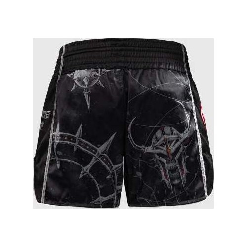 Spodenki Muay Thai Venum Gladiator 5.0, czarno-neonowe pomarańczowe