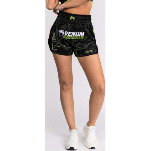 Venum Training Camp 4.0 Muay Thai spodenki – czarno/neonowa zieleń
