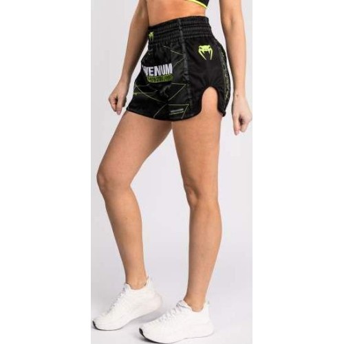 Venum Training Camp 4.0 Muay Thai spodenki – czarno/neonowa zieleń