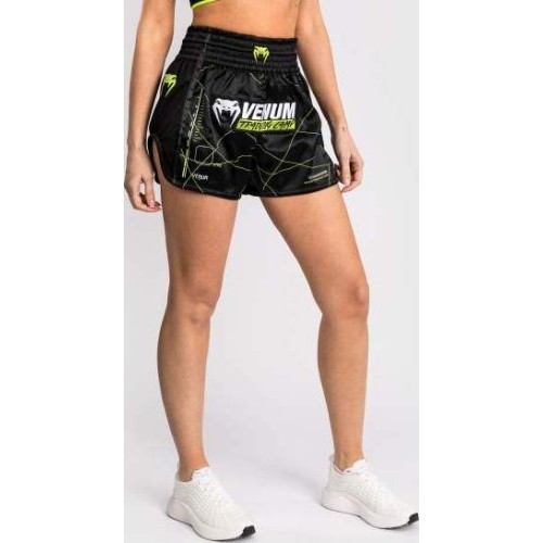 Venum Training Camp 4.0 Muay Thai spodenki – czarno/neonowa zieleń