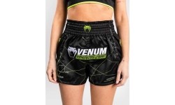 Venum Training Camp 4.0 Muay Thai spodenki – czarno/neonowa zieleń