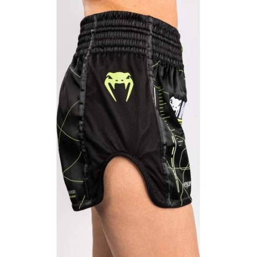 Venum Training Camp 4.0 Muay Thai spodenki – czarno/neonowa zieleń