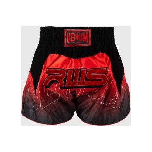 Spodenki Muay Thai Venum x RWS 2.0, czarno-czerwone