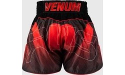 Spodenki Muay Thai Venum x RWS 2.0, czarno-czerwone