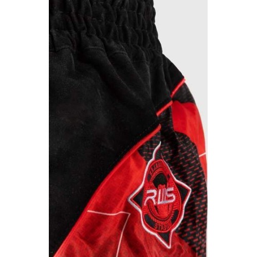 Spodenki Muay Thai Venum x RWS 2.0, czarno-czerwone