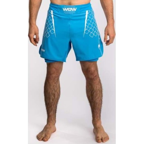 Męskie spodenki do sportów walki Venum x WOW FC, Pacific Blue