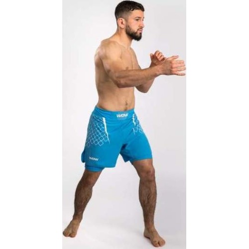 Męskie spodenki do sportów walki Venum x WOW FC, Pacific Blue