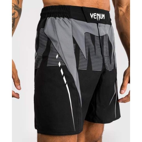 Spodenki MMA Venum Adrenaline, czarno-srebrnoszare