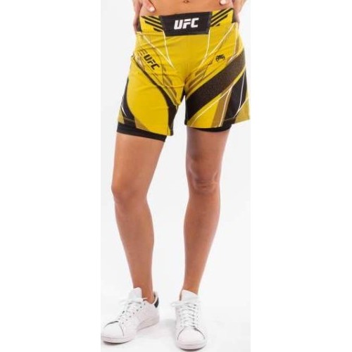 Damskie spodenki UFC Venum Authentic Fight Night – Long Fit – żółte