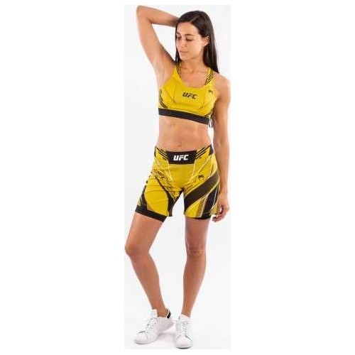 Damskie spodenki UFC Venum Authentic Fight Night – Long Fit – żółte