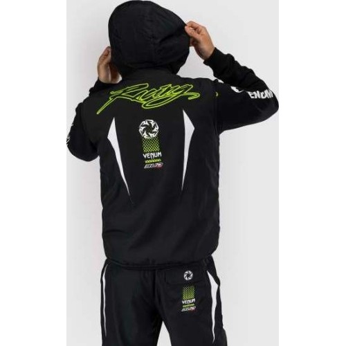 Kurtka puchowa Venum x Bud Racing – czarno-biało-limonkowa