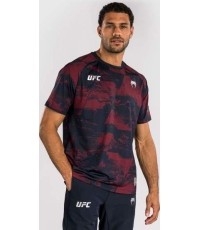 Męski t-shirt UFC Zenith by Venum z krótkim rękawem, bordowy