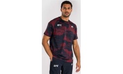 Męski t-shirt UFC Zenith by Venum z krótkim rękawem, bordowy