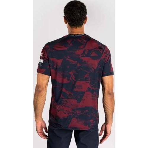 Męski t-shirt UFC Zenith by Venum z krótkim rękawem, bordowy