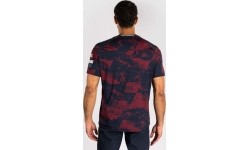 Męski t-shirt UFC Zenith by Venum z krótkim rękawem, bordowy