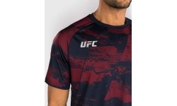 Męski t-shirt UFC Zenith by Venum z krótkim rękawem, bordowy