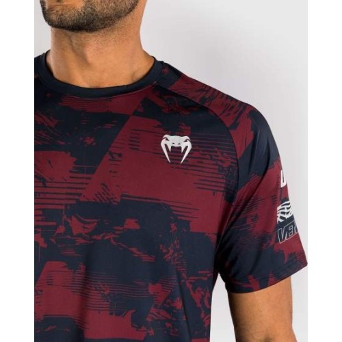 Męski t-shirt UFC Zenith by Venum z krótkim rękawem, bordowy