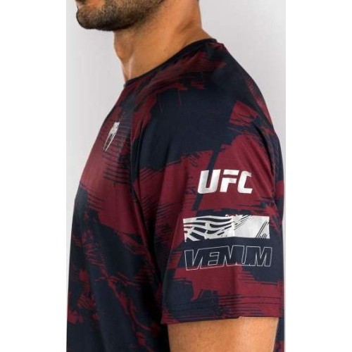 Męski t-shirt UFC Zenith by Venum z krótkim rękawem, bordowy