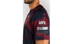 Męski t-shirt UFC Zenith by Venum z krótkim rękawem, bordowy