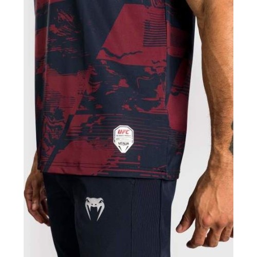 Męski t-shirt UFC Zenith by Venum z krótkim rękawem, bordowy