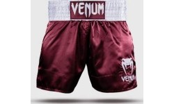 Spodenki Muay Thai Venum Classic – bordowe