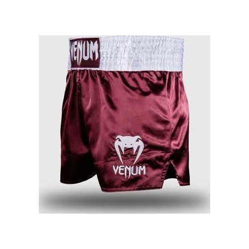 Spodenki Muay Thai Venum Classic – bordowe