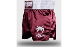 Spodenki Muay Thai Venum Classic – bordowe