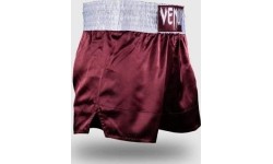 Spodenki Muay Thai Venum Classic – bordowe