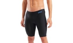 Męskie spodenki pływackie Solid Swim Jammer, czarno-niebieskie - 565