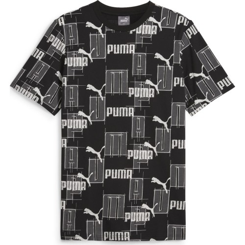 Puma koszulka męska Ess+ Logo Lab Aop Black White 678982 01