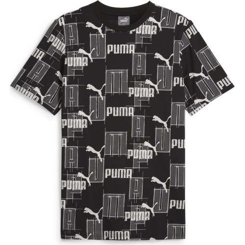 Puma koszulka męska Ess+ Logo Lab Aop Black White 678982 01